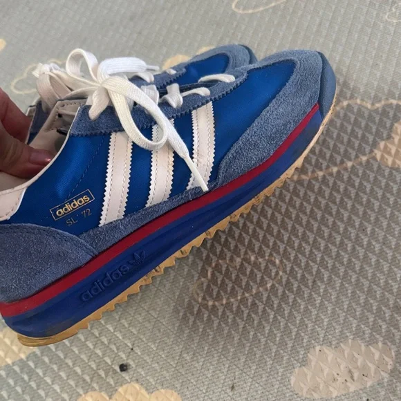 adidas SL ‘72 Royal Blue and White Classic Trainers - Picture 7 of 7